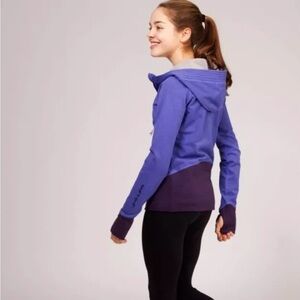 Ivivva Girls Practice Peace Full Zip Hooded Jacket Size 12 by Lululemon